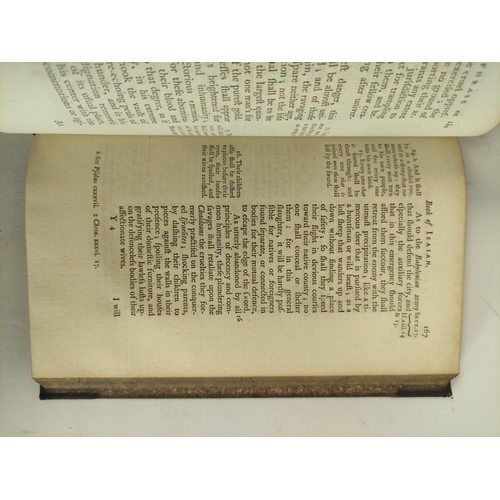 221 - HOLDEN LAWRENCE,  of Maldon.  A Paraphrase on the Book of Isaiah with Notes. 2 vols. ... 