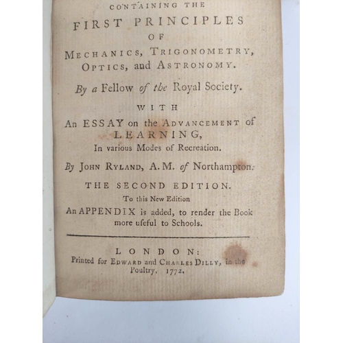 229 - (GRAVESANDE W. J.).  An Explanation of the Newtonian Philosophy in Lectures Read to the Youth of the... 