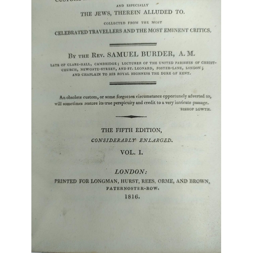 234 - PORSON R.  Letters to Mr. Archdeacon Travis. Calf, some rubbing. 1790; also Samuel Burder, Oriental ... 