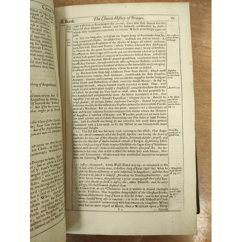 235 - FULLER THOMAS.  The Church-History of Britain. Titles, double page plate of arms, eng. initials &... 