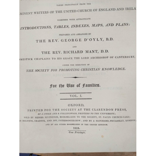 243 - D'OYLY GEORGE & MANT RICHARD.  The Holy Bible According to the Authorised Version. 3 v... 