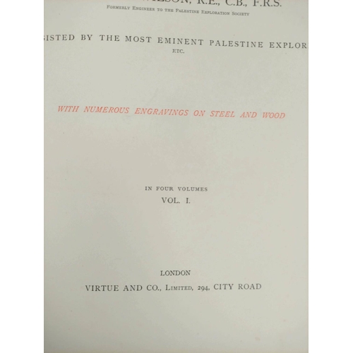 248 - WILSON COLONEL.  Picturesque Palestine, Sinai & Egypt. 4 vols. Eng. plates & illus.&nbs... 