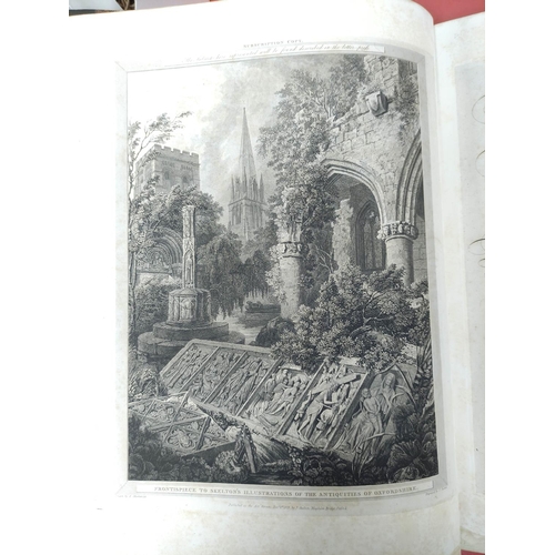 269 - SKELTON JOSEPH.  Skelton's Engraved Illustrations of the Principal Antiquities of Oxfordsh... 