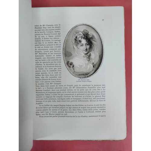 271 - ISABEY J-B.  Savie-Sontemps ... Suivi du Catalogue de l'Oeuvre Gravée. Ltd. ed. 10/550. Title vignet... 