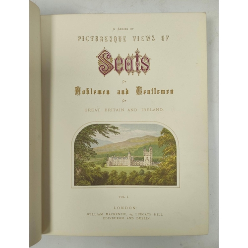 302 - MORRIS REV. F. O. A Series of Picturesque Views of Seats of the Noblemen and Gentlemen. Vols. 1 to 4... 