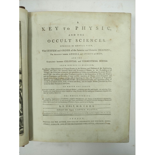 306 - SIBLY E.  A Key to Physic and the Occult Sciences with Appendix to Culpeper`s British Herbal. Eng. f... 