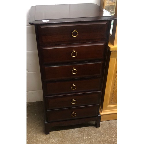 539 - Stag vanity cabinet with five drawers, 99 cm high