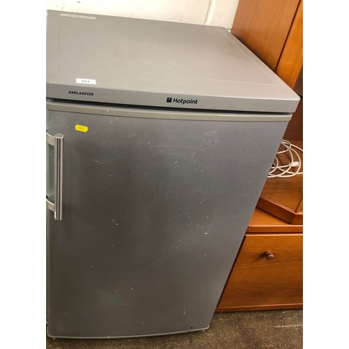 551 - Silver hot point fridge