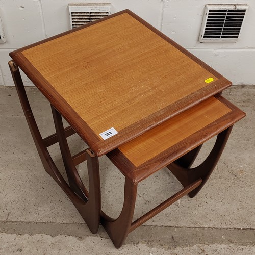 528 - Teak nest of Two G plan coffee tables