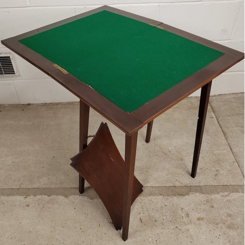 532 - Inlaid mahogany games table