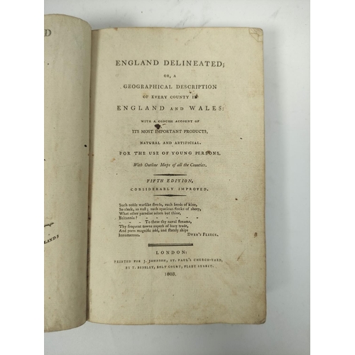 177 - JOHNSON J. (Pubs).  England Delineated or A Geographical Description of Every County in England &... 