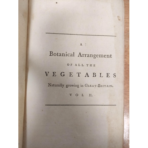 179 - WITHERING WILLIAM.  A Botanical Arrangement of All the Vegetables Naturally Growing in Great Britain... 