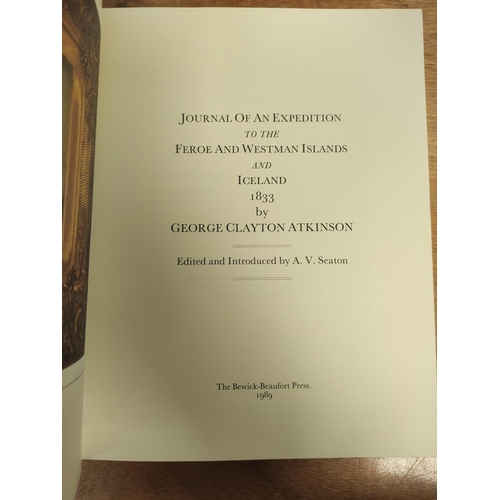 185 - ATKINSON GEORGE CLAYTON.  Journal of an Expedition to the Feroe & Westman Islands &... 