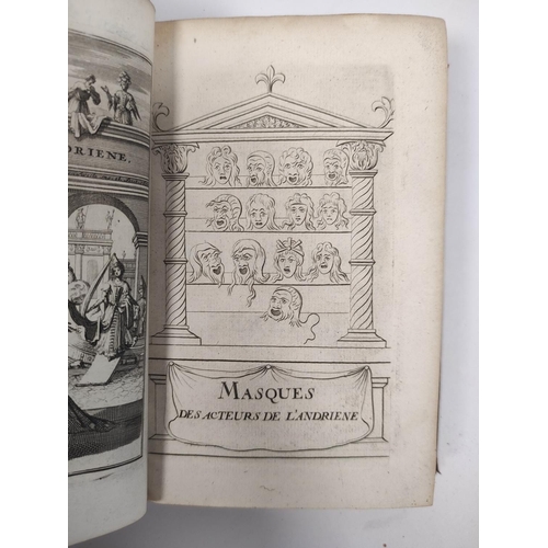 190 - D'ACIER MADAME (Trans).  Les Comedies de Terence. 3 vols. Eng. frontis & plates. Rubri... 