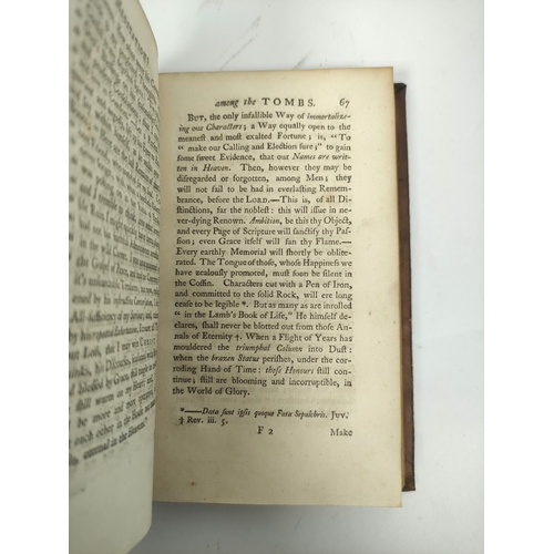 191 - HERVEY JAMES.  Meditations & Contemplations. 2 vols. Eng. frontis & plates. Old mottled... 