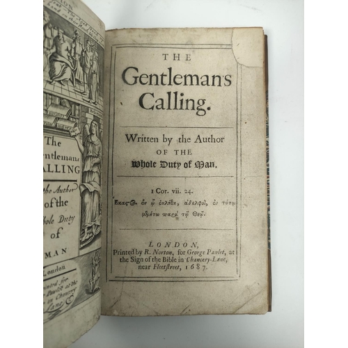 193 - (ALLESTREE RICHARD).  The Gentleman's Calling, Written by the Author of the Whole Duty of ... 