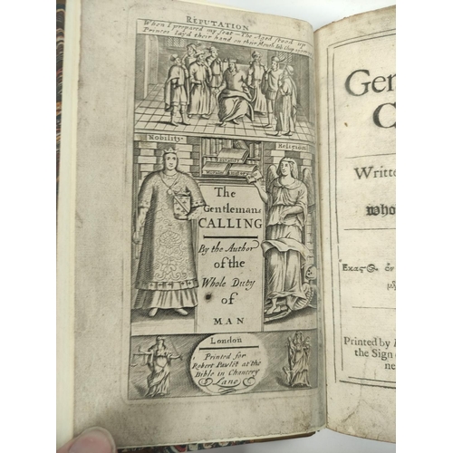 193 - (ALLESTREE RICHARD).  The Gentleman's Calling, Written by the Author of the Whole Duty of ... 