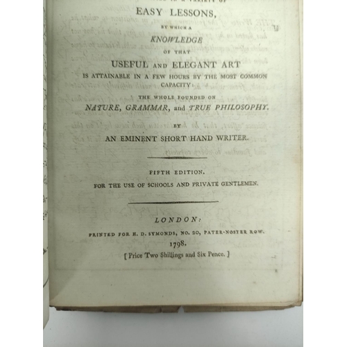 195 - MOLINEUX T.  An Introduction to Mr. Byrom's Universal English Short Hand. Eng. title (foxi... 