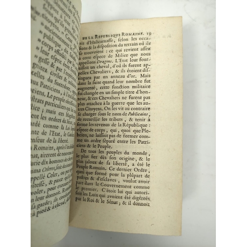 197 - DE VERTOT L'ABBÉ.  Histoire des Revolutions ... de la Republique Romaine. 3 vols. 12mo. Old calf. Bo... 