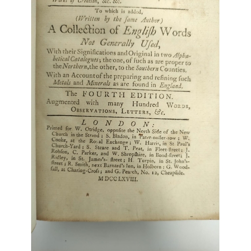 198 - RAY REV. J.  A Compleat Collection of English Proverbs, Also the Most Celebrated Proverbs of the Sco... 