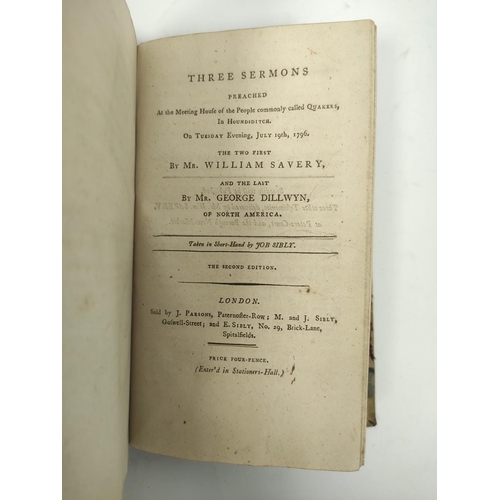 200 - Quaker Pamphlets. Richard Phillips, Concise Remarks on Watchfulness and Silence, 1809, bound in worn... 