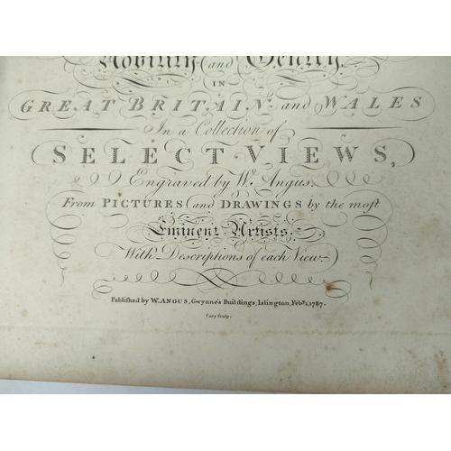 212 - ANGUS W. The Seats of the Nobility and Gentry ... in a Collection of Select Views. Eng. title & ... 