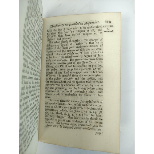 218 - LELAND JOHN.  A View of the Principal Deistical Writers that have Appeared in England in t... 