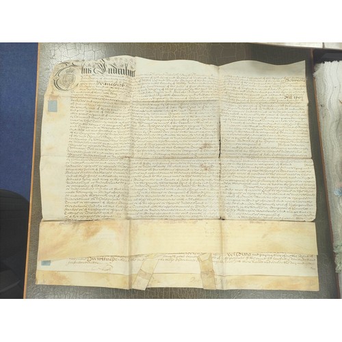 117 - Manuscript Material, Legal Documents, etc.  A collection of various items, mainly 17th &am... 