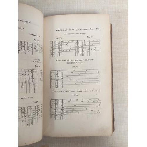 121 - MURPHY JOHN.  A Treatise on the Art of Weaving with Calculations & Tables. Eng. fronti... 