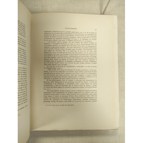 122 - D'ALLEMAGNE HENRY-RENÉ.  La Toile Imprimée et les Indiennes de Traite. 2 vol... 