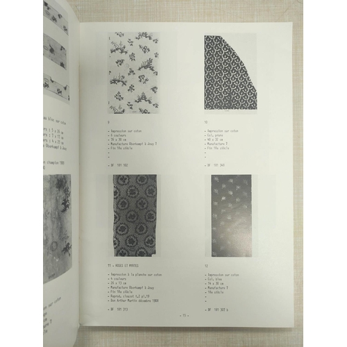 125 - Textiles, Weaving & Toiles.  3 Alain Grouber catalogues of textile designs, 1980's/199... 