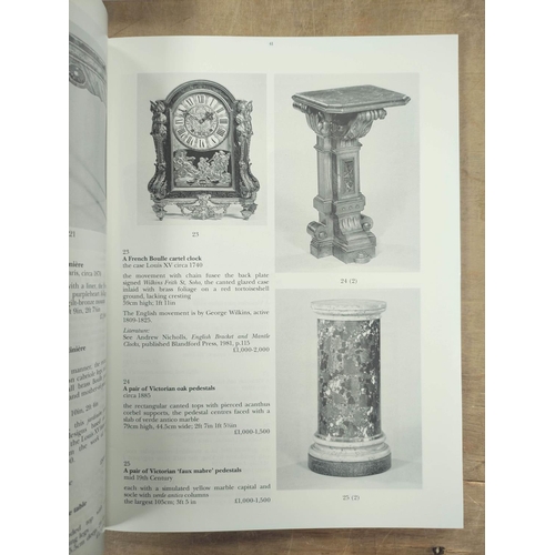 130 - Christie's.  Works of Art from Houghton. Case bound folio auction catalogue, 1994; also Sotheby's, 3... 