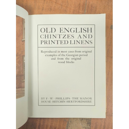 132 - Old English Chintzes Reproduced by F. W. Phillips, Hitchin. Illus. trade catalogue in dec. wrap... 