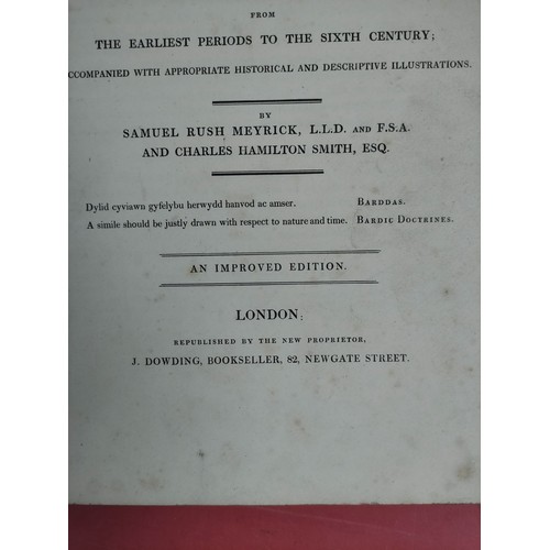 268 - MEYRICK S. R. & HAMILTON SMITH C.  The Costume of the Original Inhabitants of the Brit... 