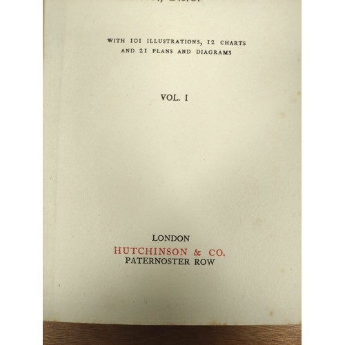 188A - BACON SIR REGINALD.  The Dover Patrol, 1915-1917. 2 vols. Illus., fldg. charts, etc. Orig. dark blue... 