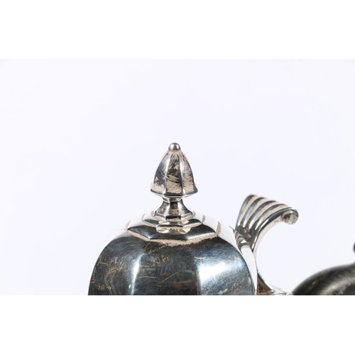 140 - George VI silver café au lait pot by Jay, Richard Attenborough Co Ltd, Chester, 1937, 22cm tall, 585... 