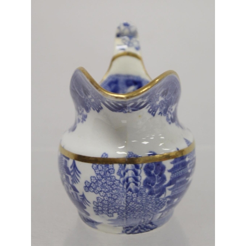 263 - Early 19th century Spode blue and white transfer decorated teaset in the new oval shape c.1810,  