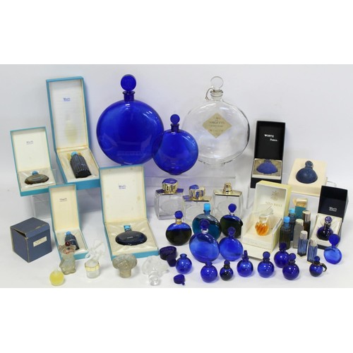 281 - Collection of various Lalique perfume bottles including Worth 