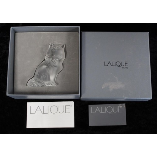 283 - Lalique glass figure of a cat - 