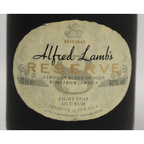 195 - Rare bottle of Alfred Lamb's Reserve 8 Year Old Rum, 70cl, 40%, no box.