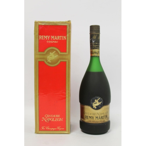 Bottle of Remy Martin Centaure Napoleon Fine Champagne Cognac, 70cl, in  worn box.