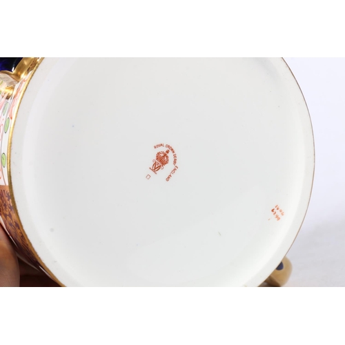 386 - Large Royal Crown Derby Imari twin handled loving cup, date mark for 1912, 13.5cm high.