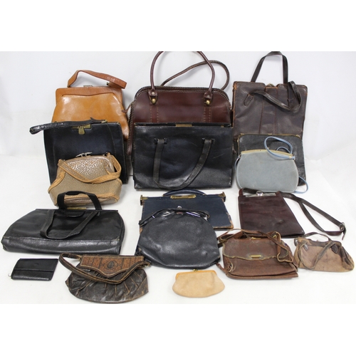 417 - Collection of various lady's vintage handbags.