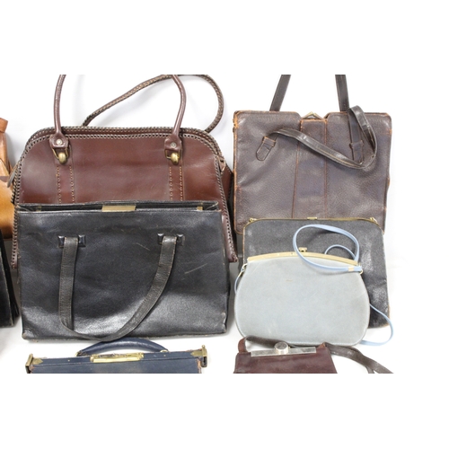 417 - Collection of various lady's vintage handbags.