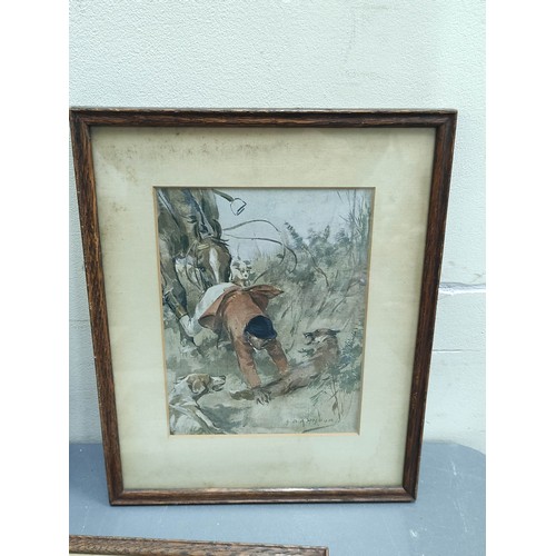 565 - Twenty framed colour hunting prints, scenes from Jorrocks by G. D. Armour.