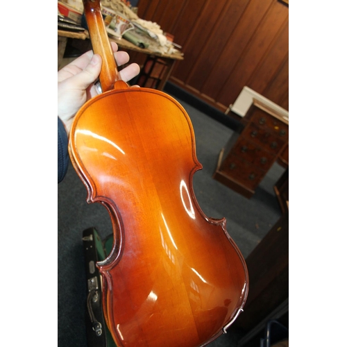 268 - Chinese made student's violin and case.