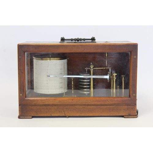 399 - Wilson, Warden & Co. (London) barograph no. 2360, with seven vacuum sections and brass frame, in... 