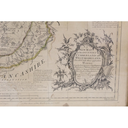 403 - Emanuel Bowen & Thomas Kitchin, 18th century hand coloured engraved map 