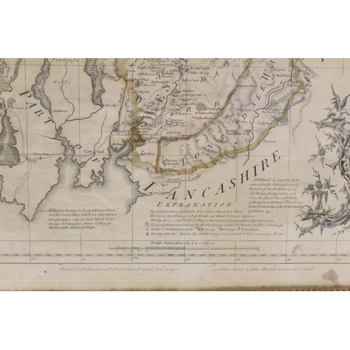 403 - Emanuel Bowen & Thomas Kitchin, 18th century hand coloured engraved map 