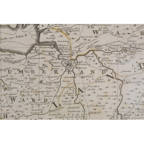 404 - Emanuel Bowen, 18th century hand coloured engraved map 